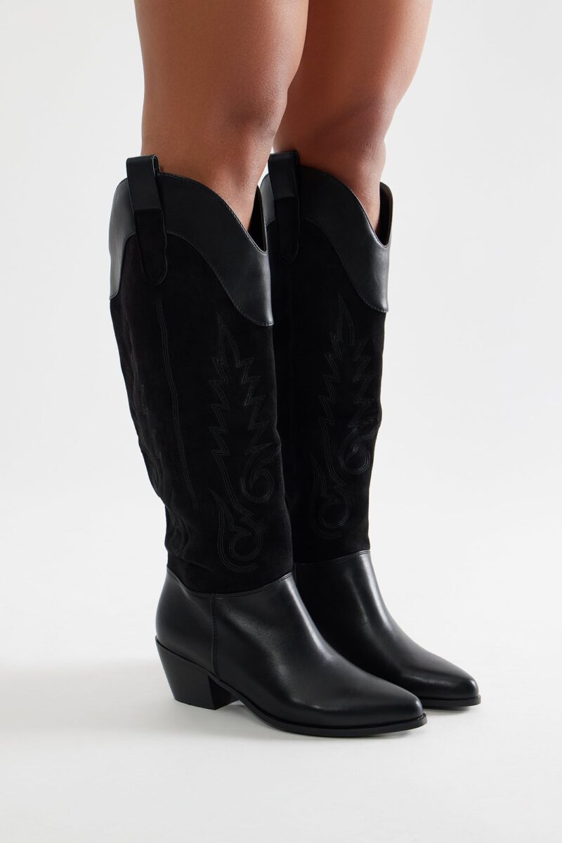 Botas de Vaquero con Tacón Medio y Punta Afilada - Image 2