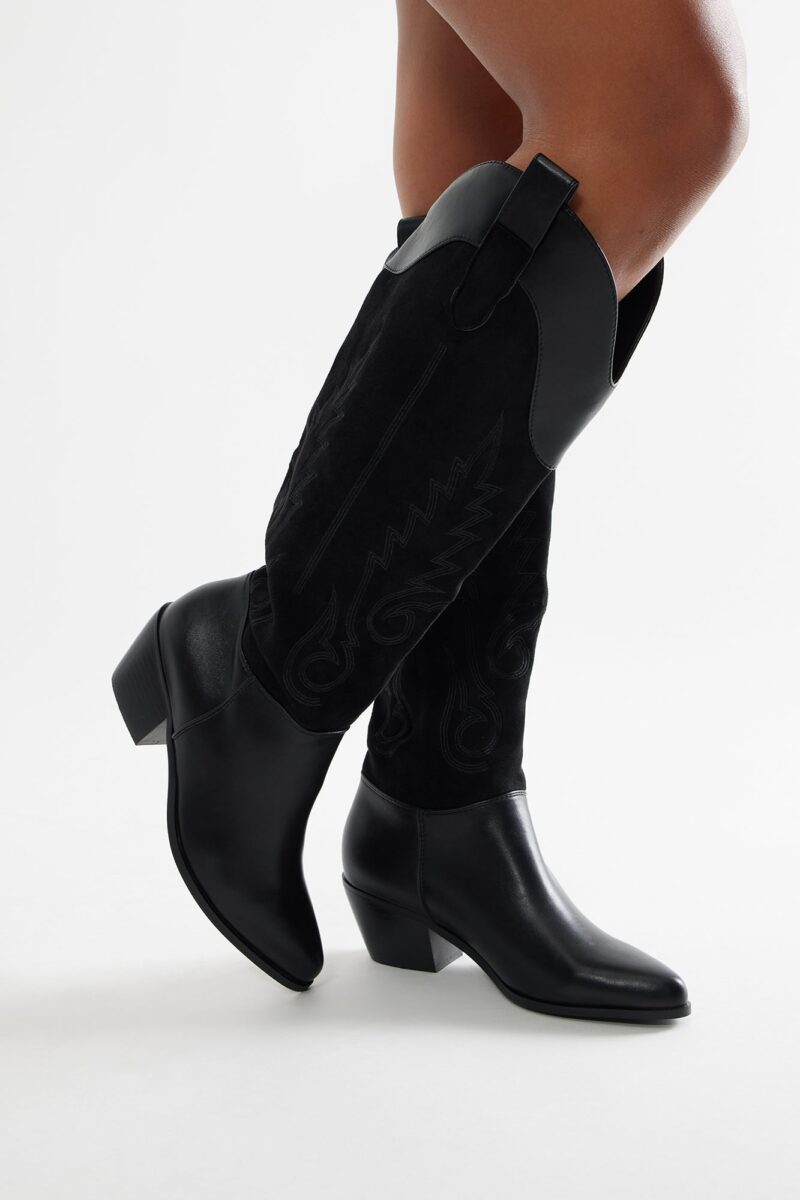 Botas de Vaquero con Tacón Medio y Punta Afilada - Image 4
