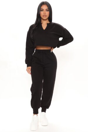 Conjunto Deportivo de Joggers con Sudadera V-Notch