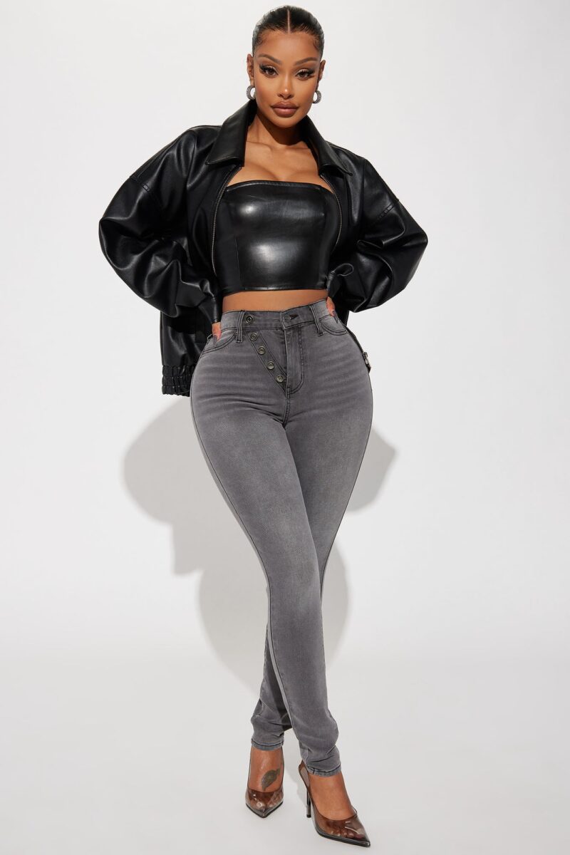 Campera Oversize de Cuero Ecológico - Moda Urbana - Image 2