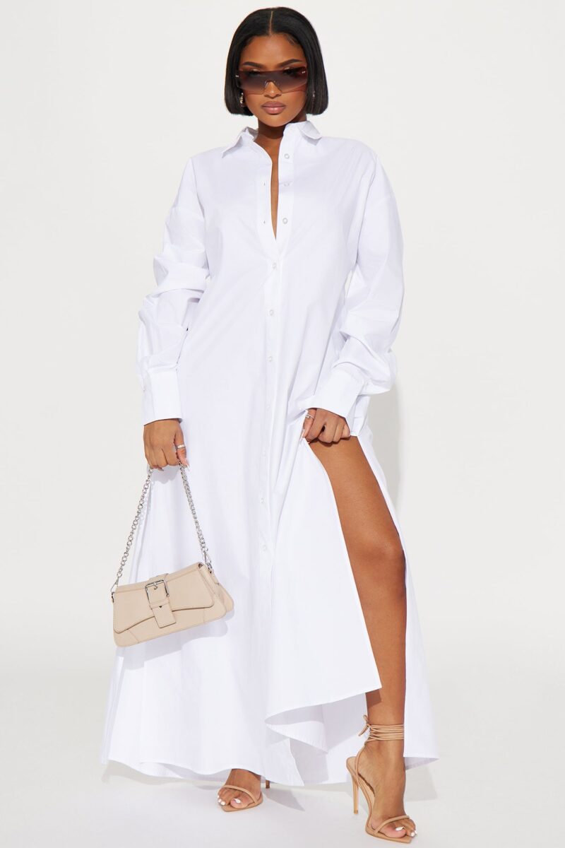 Vestido Camisero Oversized En Algodón 100% - Image 7