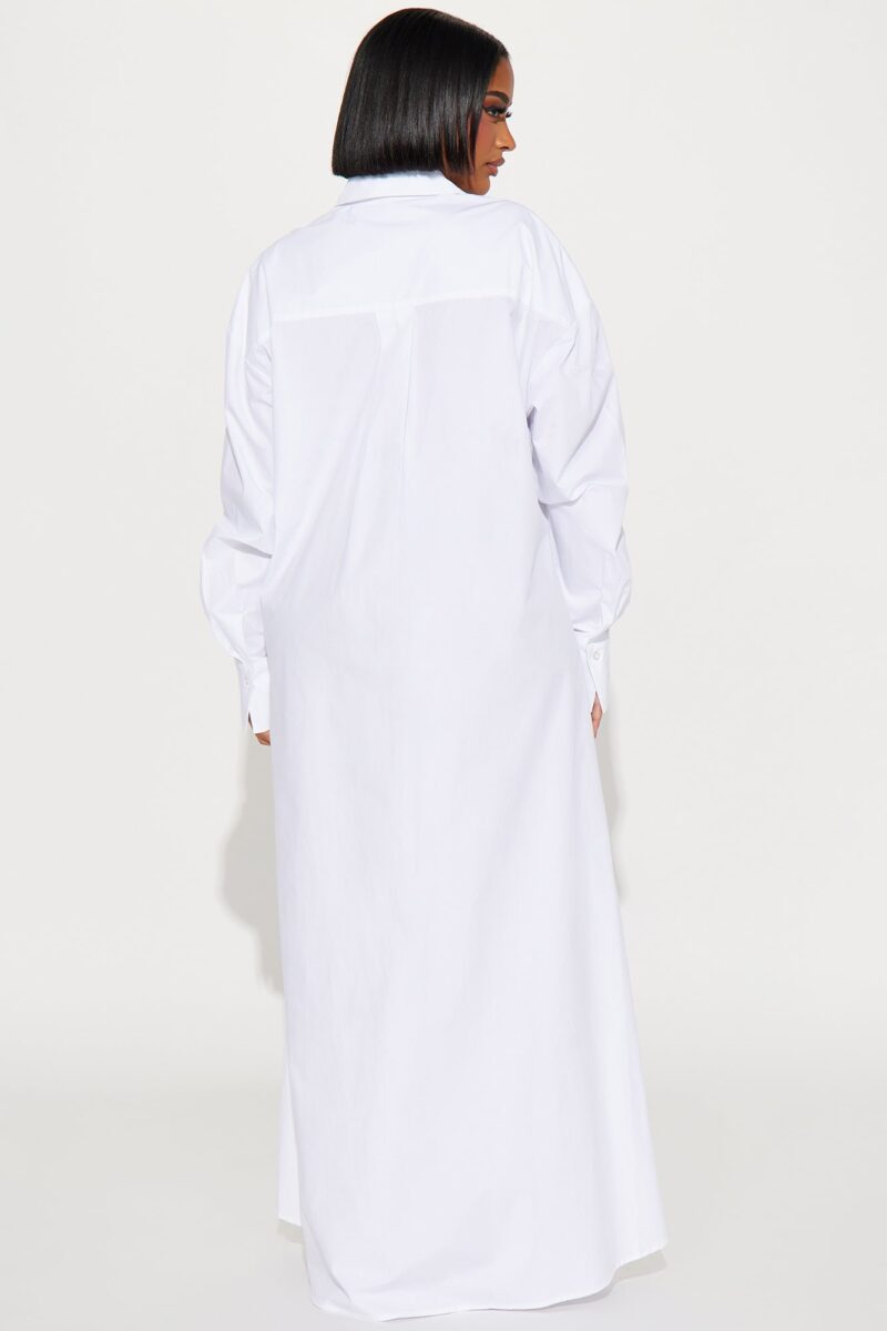 Vestido Camisero Oversized En Algodón 100% - Image 9