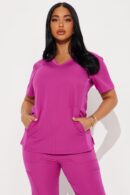 Conjunto de Uniforme Médico Elástico con Pantalón Jogger