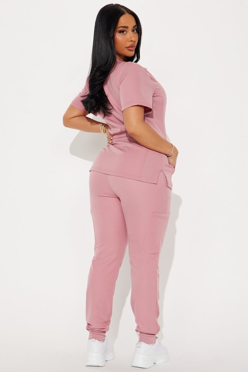 Conjunto de Uniforme Médico Elástico con Pantalón Jogger - Image 9