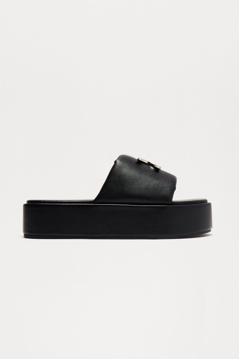 Sandalias de Plataforma Estilo Panther en Negro - Image 2