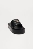 Sandalias de Plataforma Estilo Panther en Negro
