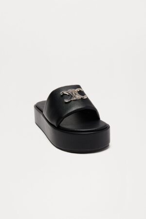 Sandalias de Plataforma Estilo Panther en Negro