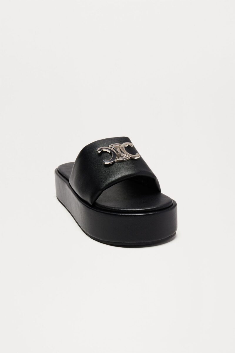 Sandalias de Plataforma Estilo Panther en Negro