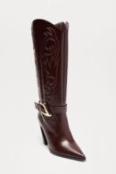 Botas de Vaquero Altas con Tacón y Detalles Metálicos