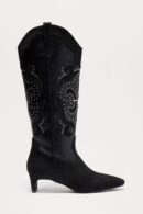Botas Vaqueras Altas con Detalles de Tachas
