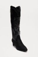 Botas Vaqueras Altas con Detalles de Tachas
