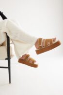 Sandalias de Plataforma Casual con Forro de Piel Sintética