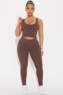 Legging Activo de Cintura Alta y Tejido Compresivo