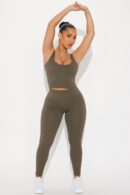 Legging Activo de Cintura Alta y Tejido Compresivo