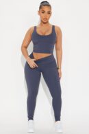 Legging Activo de Cintura Alta y Tejido Compresivo