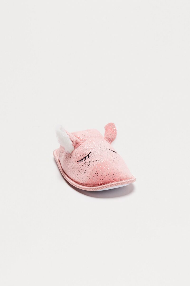 Pantuflas Cerradas con Detalles de Animalitos y Brillo - Image 3