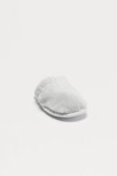 Pantuflas Cerradas de Pelo Sintético - Gris