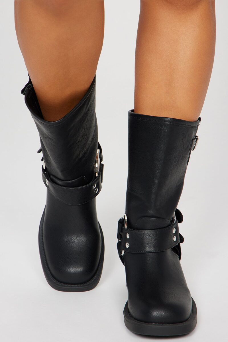 Botines con Hebilla y Tacón Cuadrado - Image 3