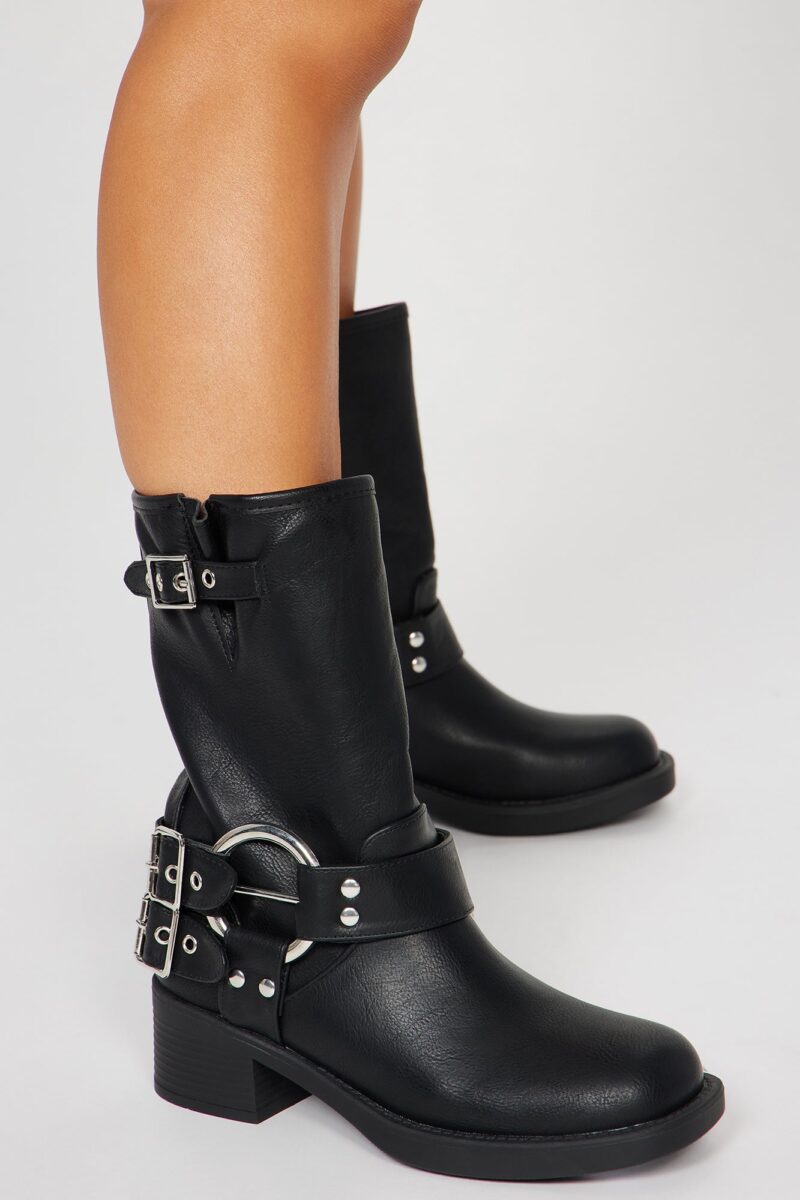 Botines con Hebilla y Tacón Cuadrado - Image 4