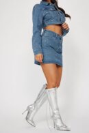 Botas Altas de Denim para Fin de Semana