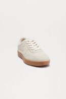 Zapatillas Deportivas Bajas con Cordones en Celeste