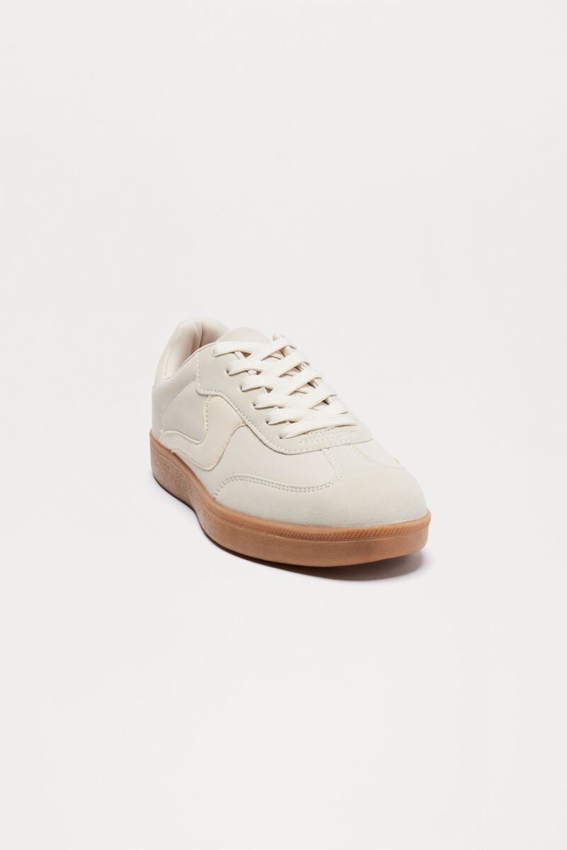 Zapatillas Deportivas Bajas con Cordones en Celeste - Image 3