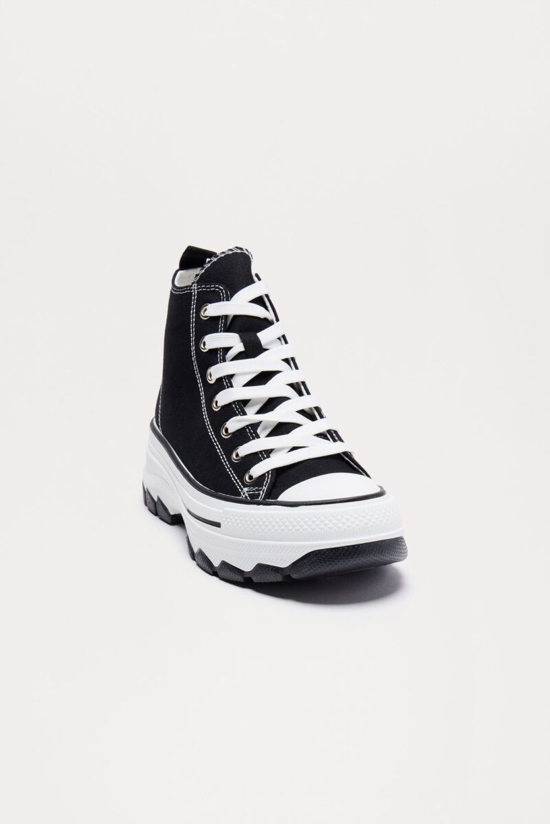 Zapatillas Deportivas de Plataforma Altas con Cordones - Image 3