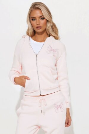 Conjunto Jogger Sherpa de Cierre y Cintura Elástica