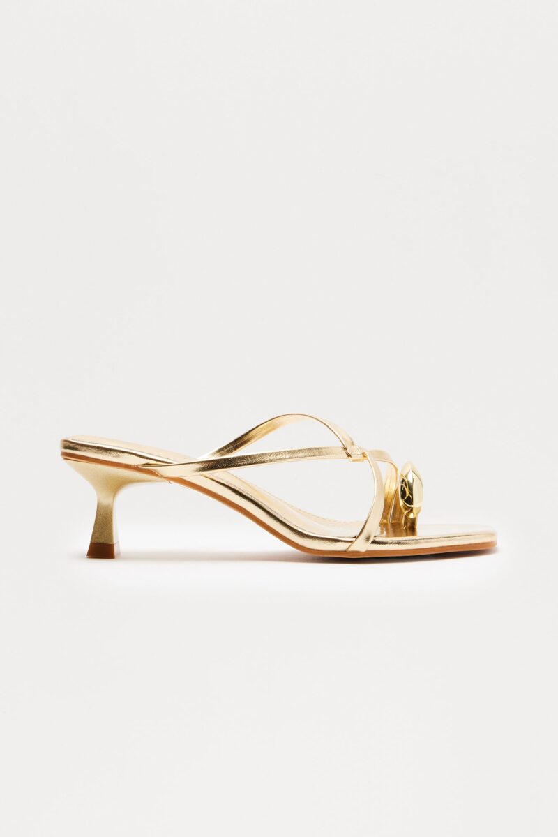 Sandalias de Tacón Gatito en Negro - Image 8