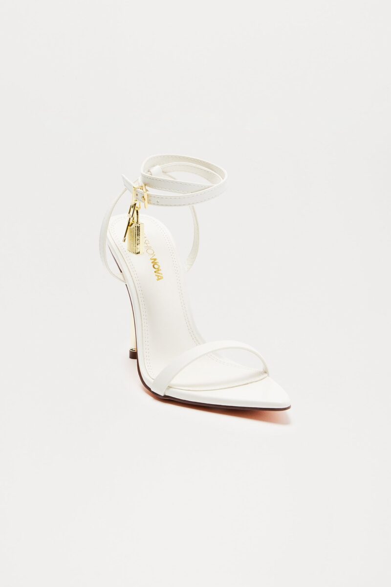 Sandalias de Tacón con Detalle de Cerradura - Blanco - Image 11