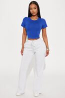Pantalón Lounge Petite Campana con Cintura Elástica