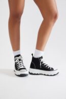 Zapatillas Deportivas de Plataforma Altas con Cordones