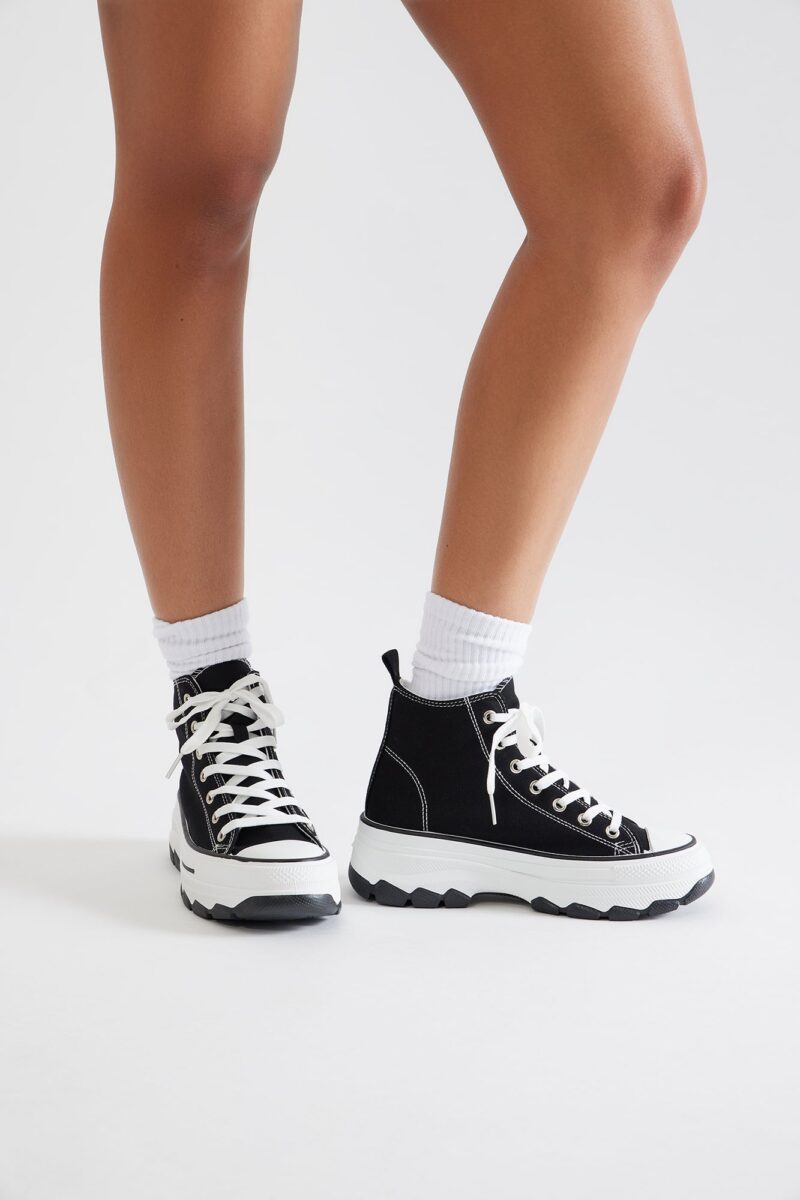 Zapatillas Deportivas de Plataforma Altas con Cordones - Image 2