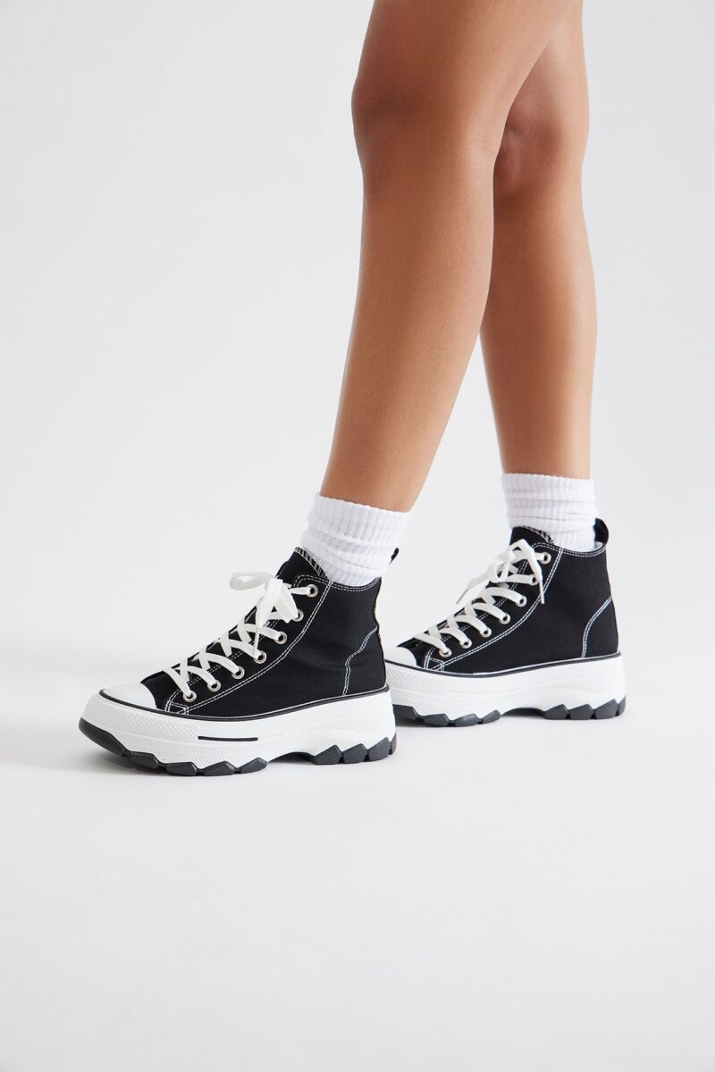 Zapatillas Deportivas de Plataforma Altas con Cordones - Image 4