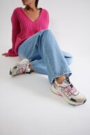 Zapatillas Deportivas Bajas con Cordones Multicolor