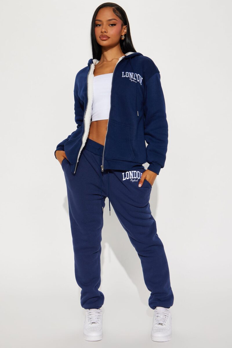 Conjunto Jogger Sherpa de Cierre y Cintura Elástica - Image 11