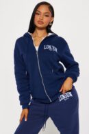 Conjunto Jogger Sherpa de Cierre y Cintura Elástica