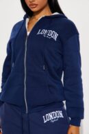 Conjunto Jogger Sherpa de Cierre y Cintura Elástica