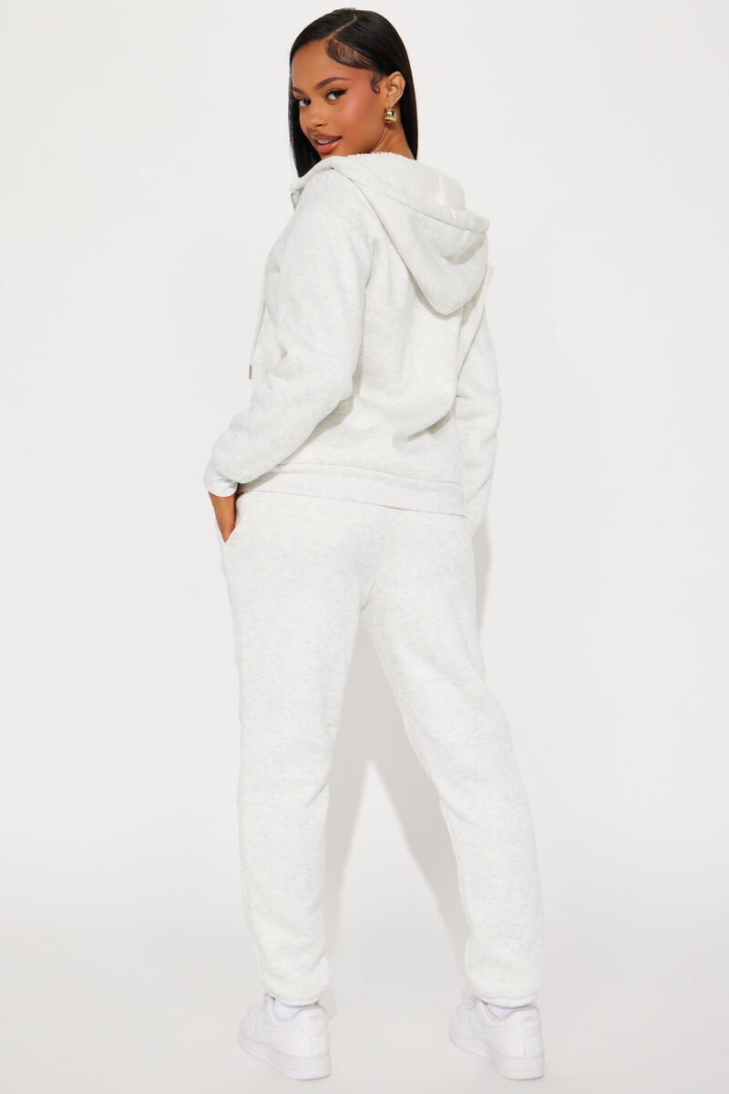 Conjunto Jogger Sherpa de Cierre y Cintura Elástica - Image 10