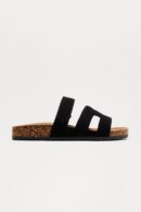 Sandalias de Corcho Planas en Blanco