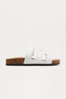 Sandalias de Corcho Planas en Blanco