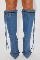Botas Altas de Denim para Fin de Semana
