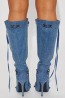 Botas Altas de Denim para Fin de Semana