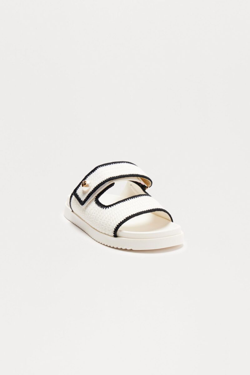 Sandalias Planas de Raffia con Detalles de Perlas - Image 7