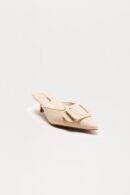 Zapatos de Tacón Bajo Estilo Gatito con Hebilla