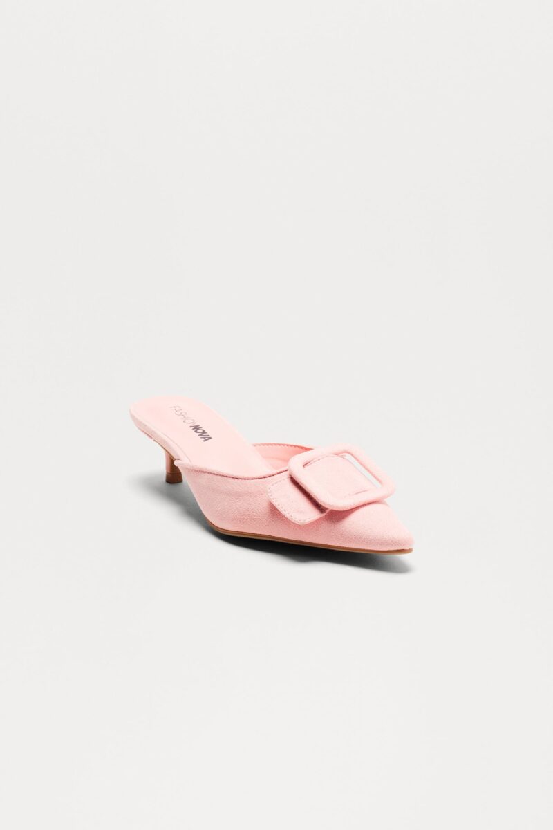 Zapatos de Tacón Bajo Estilo Gatito con Hebilla - Image 3