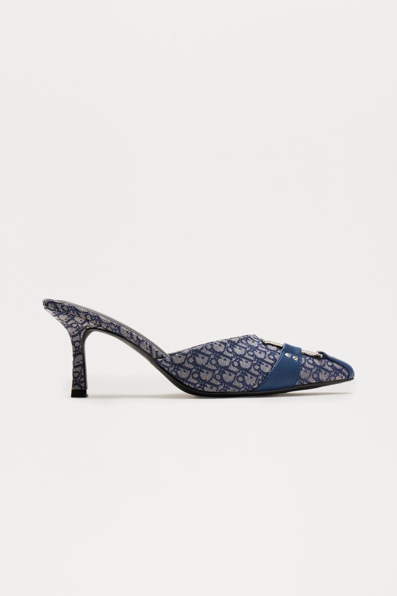 Zapatos de Tacón Estampados con Detalle Metálico - Image 4
