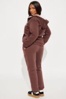 Conjunto Jogger Sherpa de Cierre y Cintura Elástica