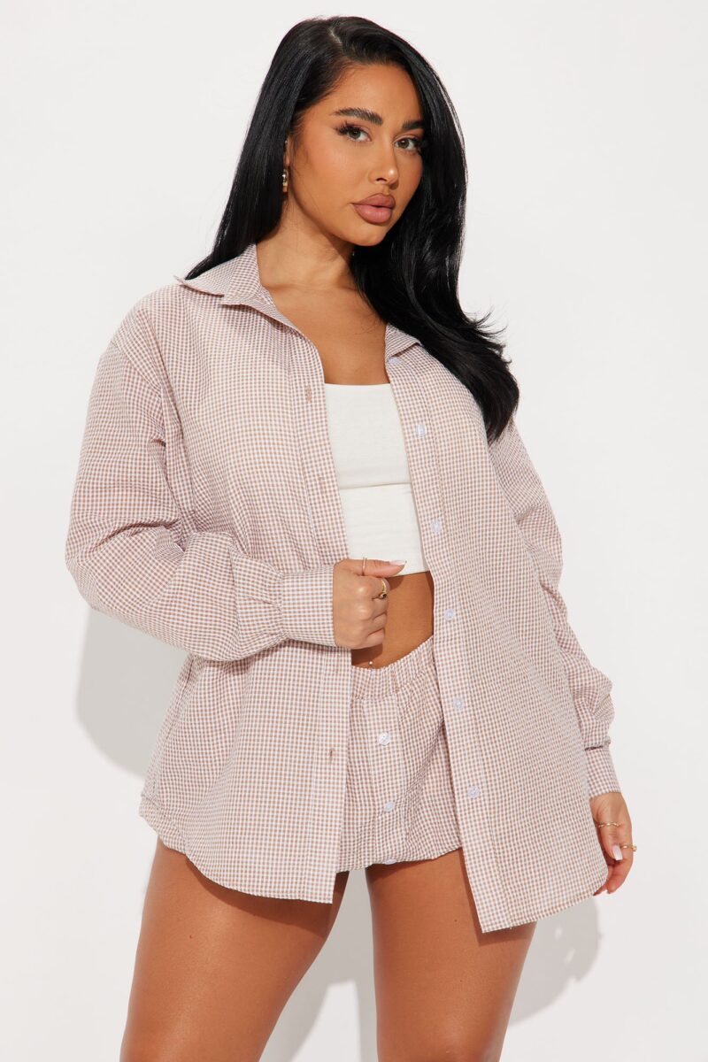 Conjunto de Falda Burbuja y Camisa en Rosa - Image 9