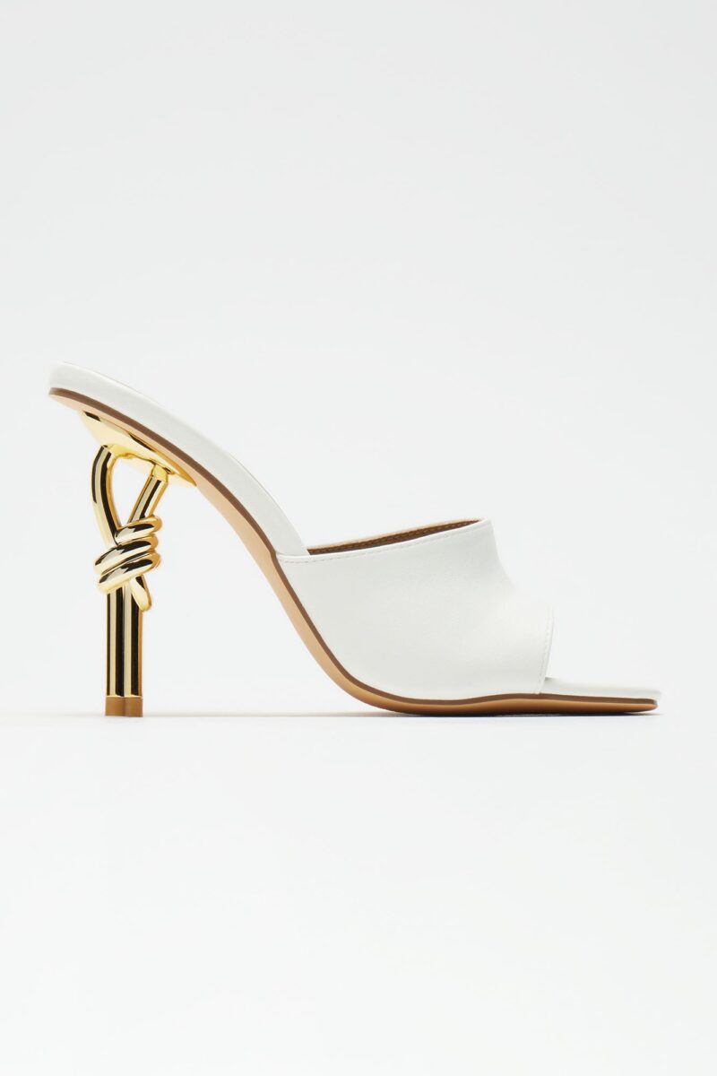 Mules de Tacón Cuadrado y Detalle Nudo - Negro - Image 13